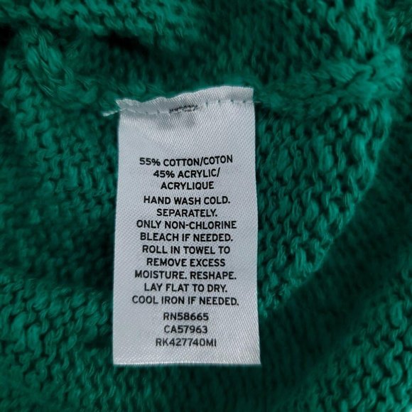 ^ Abound Drop Shoulder Knit Sweater - Green - Large - Picture 10 of 10